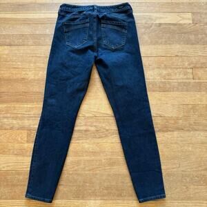 Detroit Here & There distressed medium wash low rise skinny jeans pants sz 8 b9